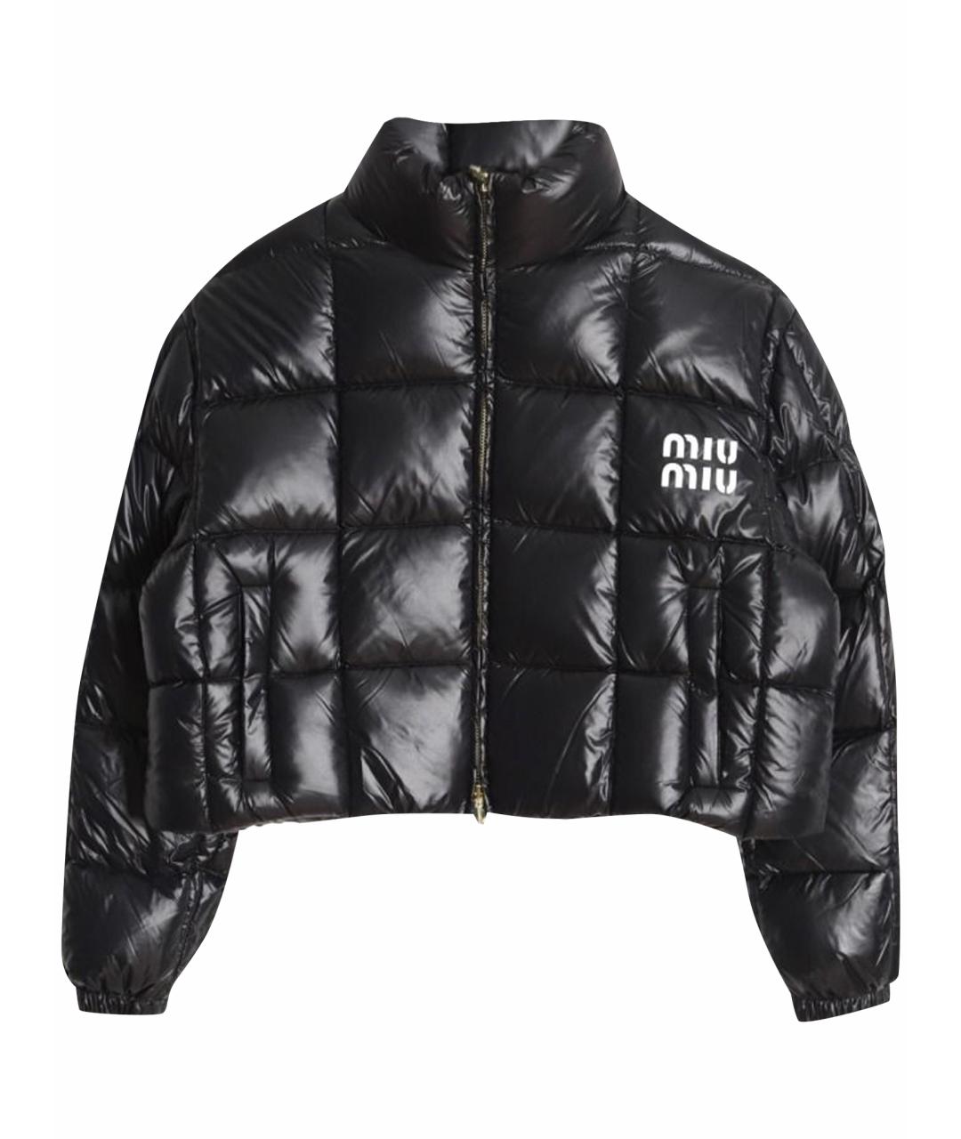 MIU MIU Черный пуховик, фото 1