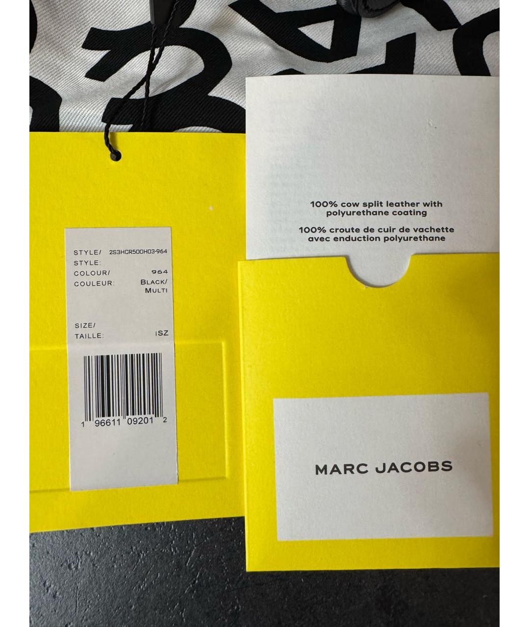 MARC JACOBS Черная кожаная сумка через плечо, фото 6