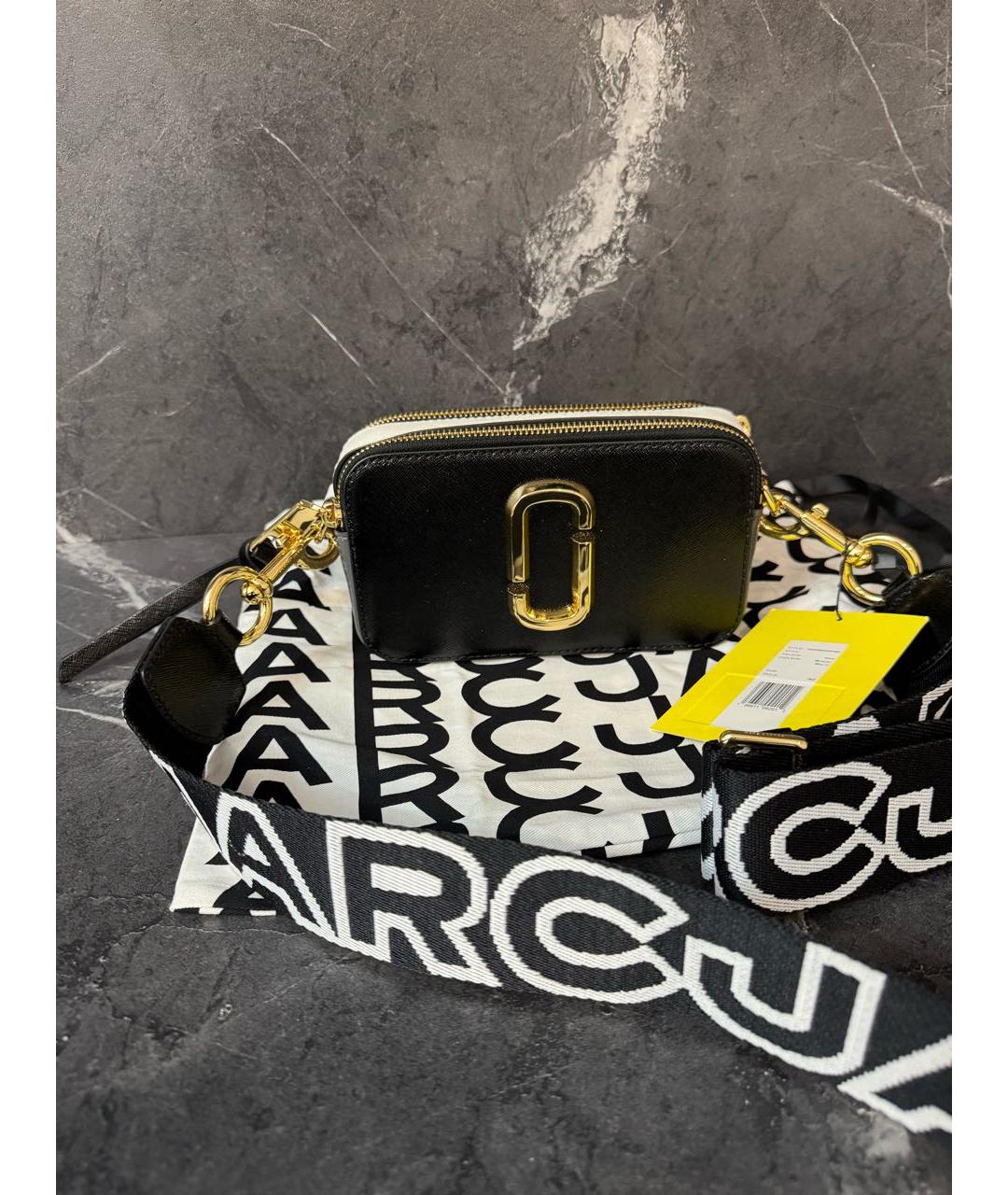 MARC JACOBS Черная кожаная сумка через плечо, фото 8