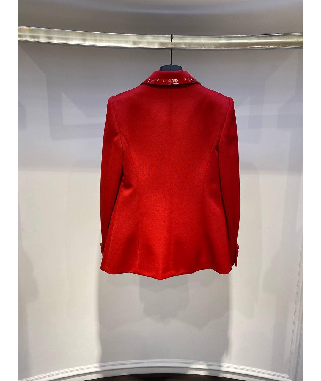FENDI Красный полиэстеровый жакет/пиджак, фото 3