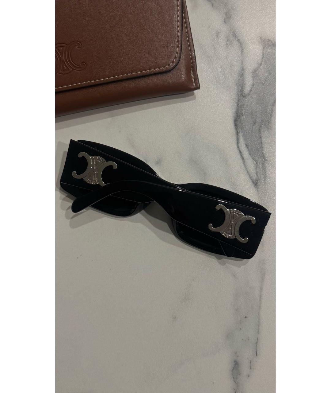 CELINE Черные пластиковые солнцезащитные очки, фото 2