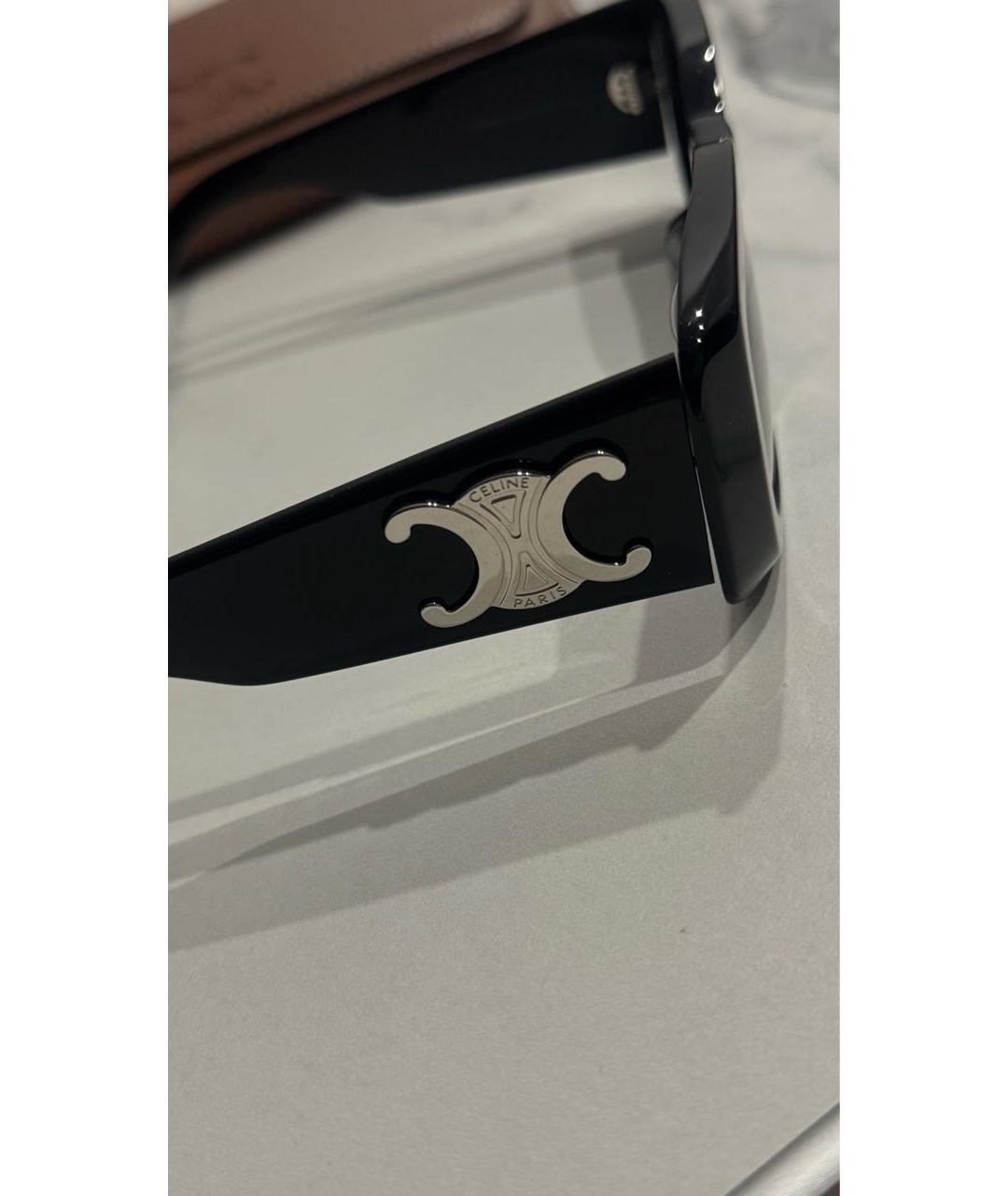 CELINE Черные пластиковые солнцезащитные очки, фото 3