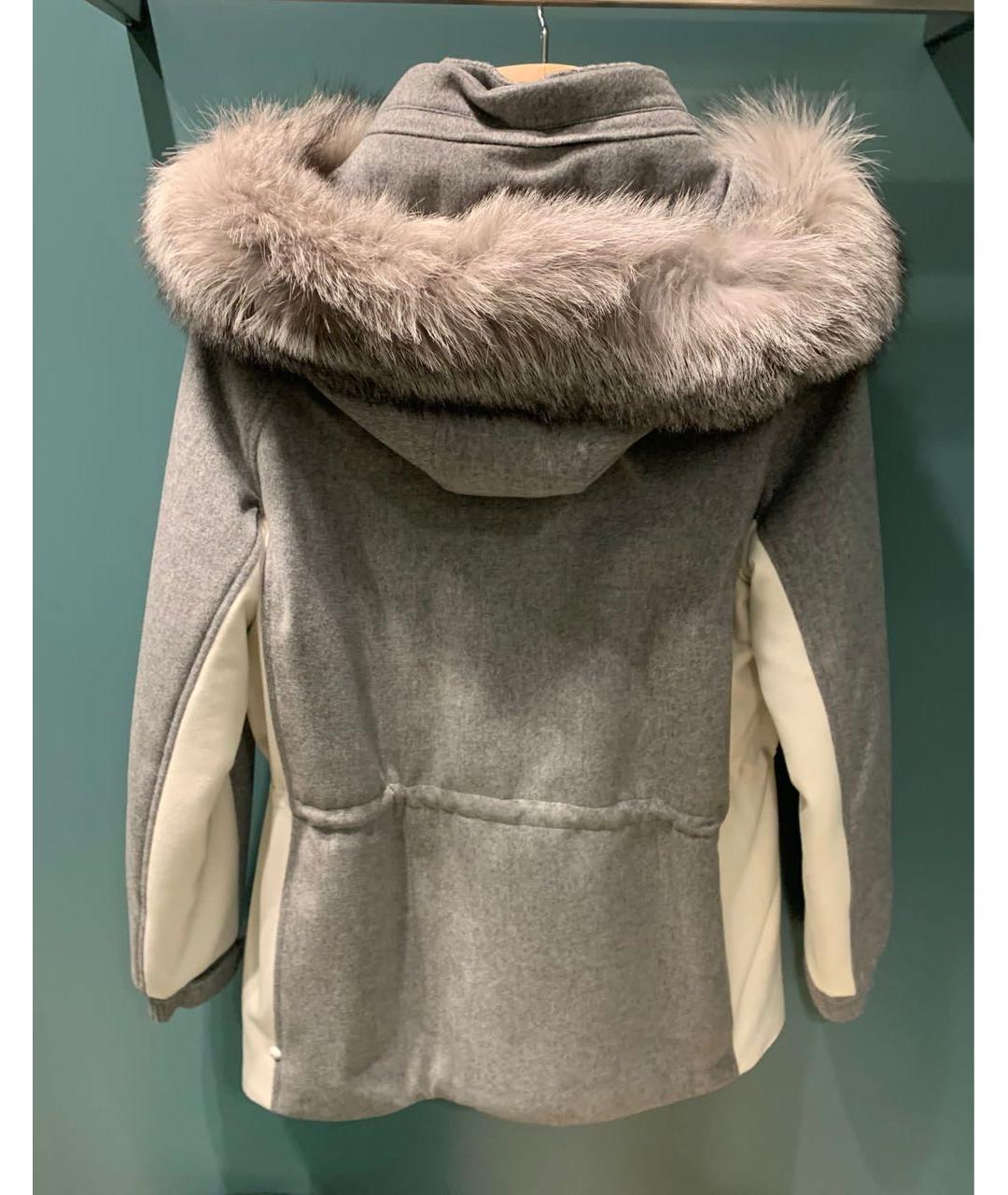 LORO PIANA Серая кашемировая парка, фото 2
