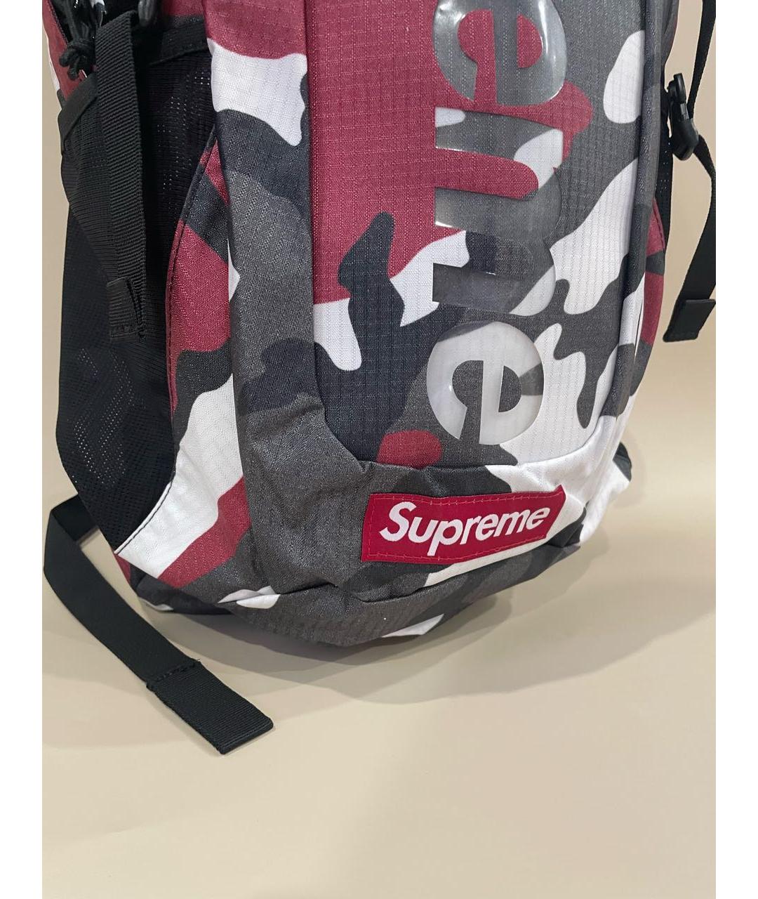 SUPREME Красный синтетический рюкзак, фото 6