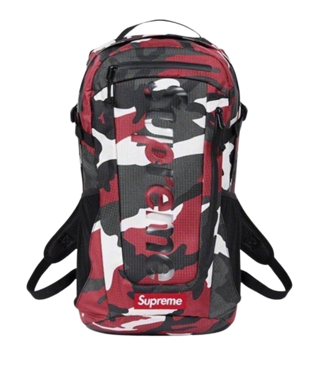 SUPREME Красный синтетический рюкзак, фото 1
