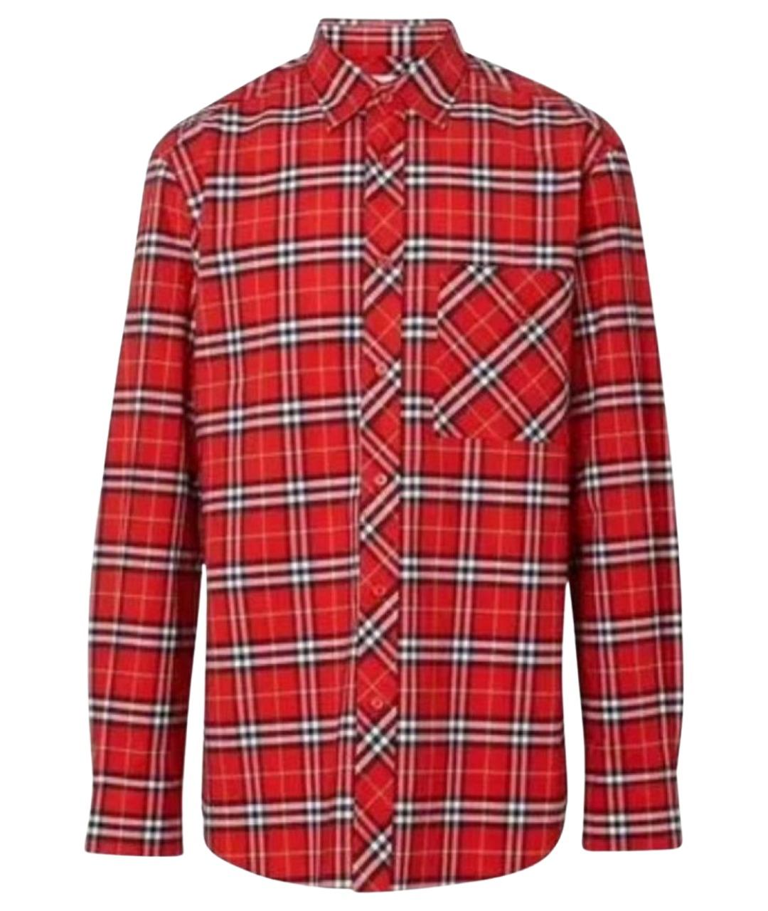 BURBERRY Мульти хлопко-эластановая рубашка, фото 1