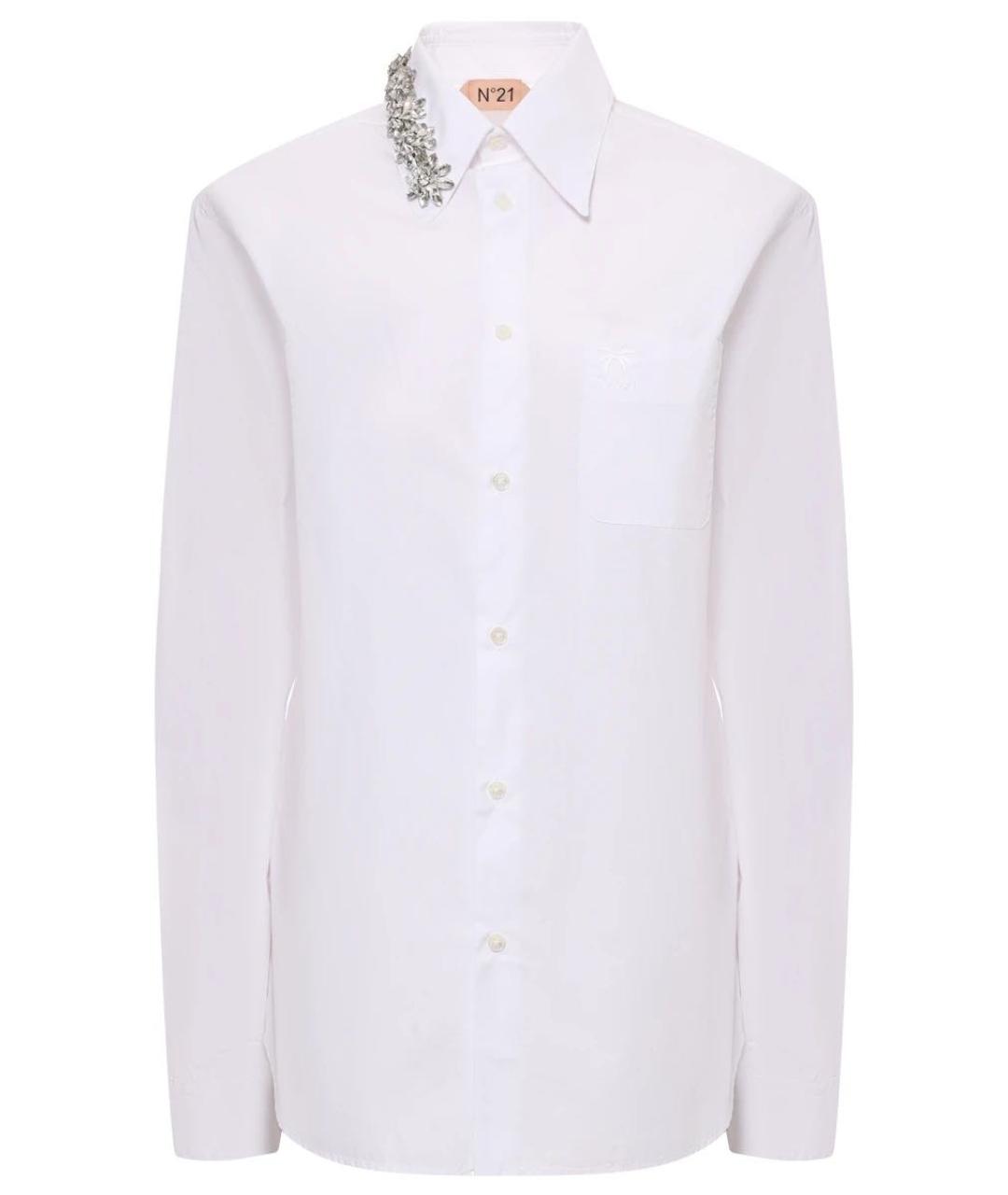 NO. 21 Белая хлопковая рубашка, фото 1