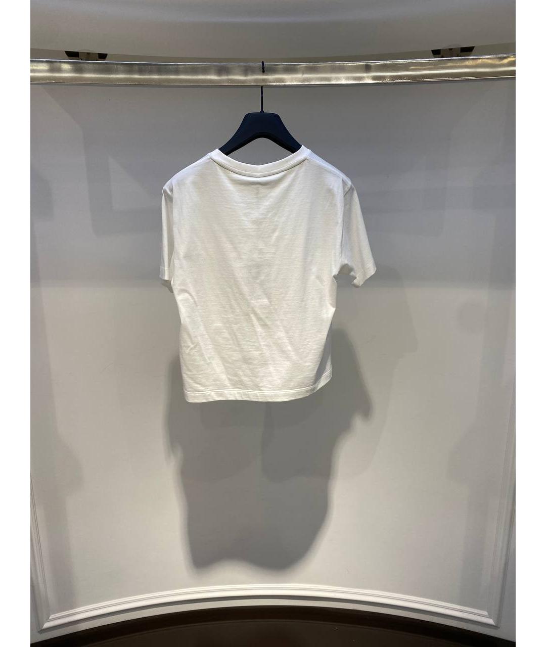 FENDI Белая хлопковая футболка, фото 2