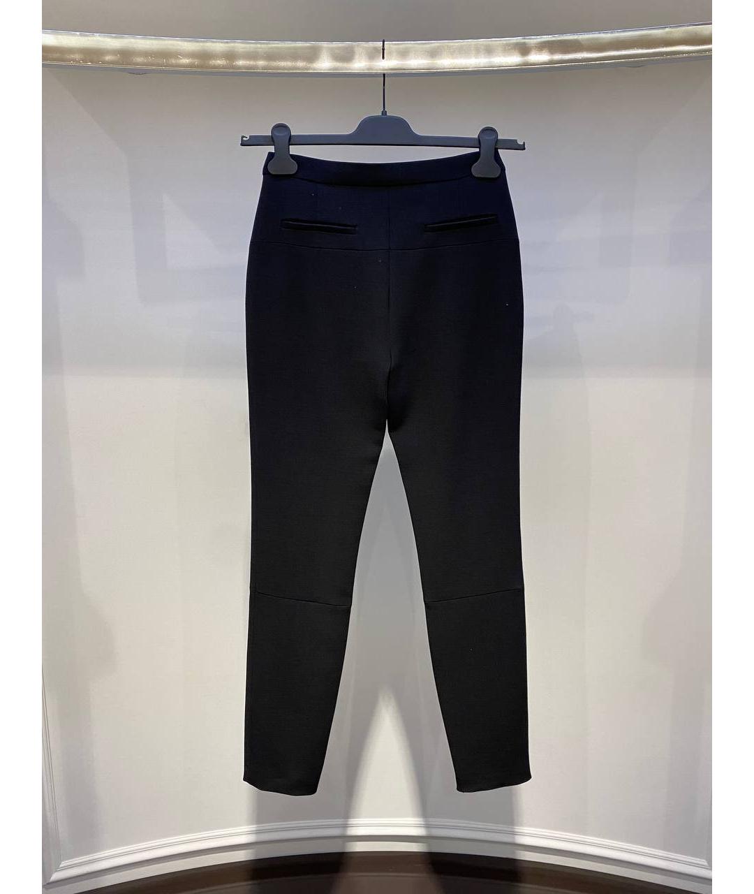 FENDI Темно-синие шерстяные прямые брюки, фото 2