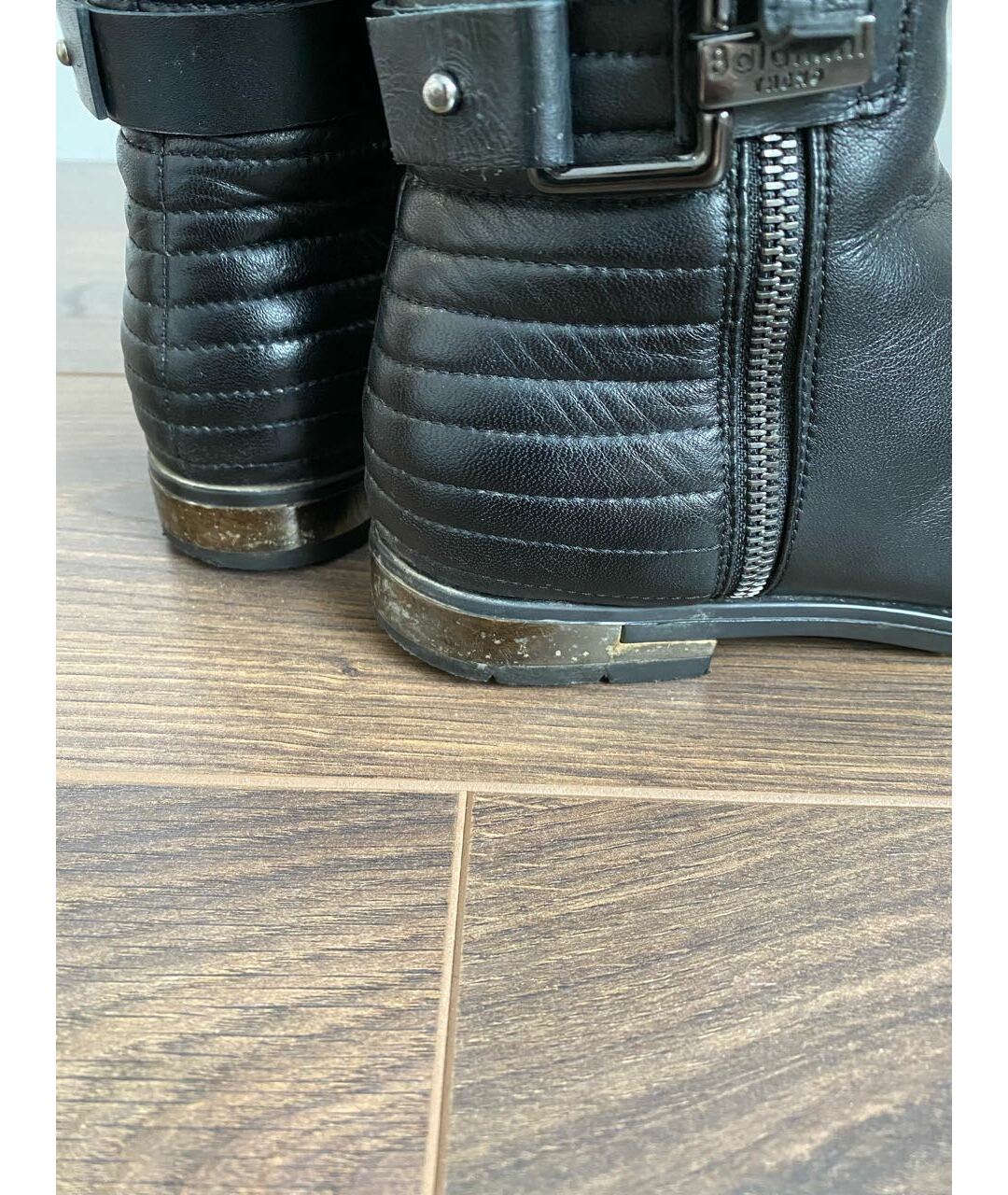 BALDININI Черные кожаные ботинки, фото 5