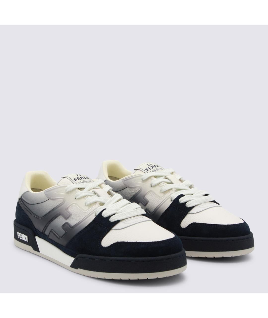 FENDI Мульти кожаные низкие кроссовки / кеды, фото 2
