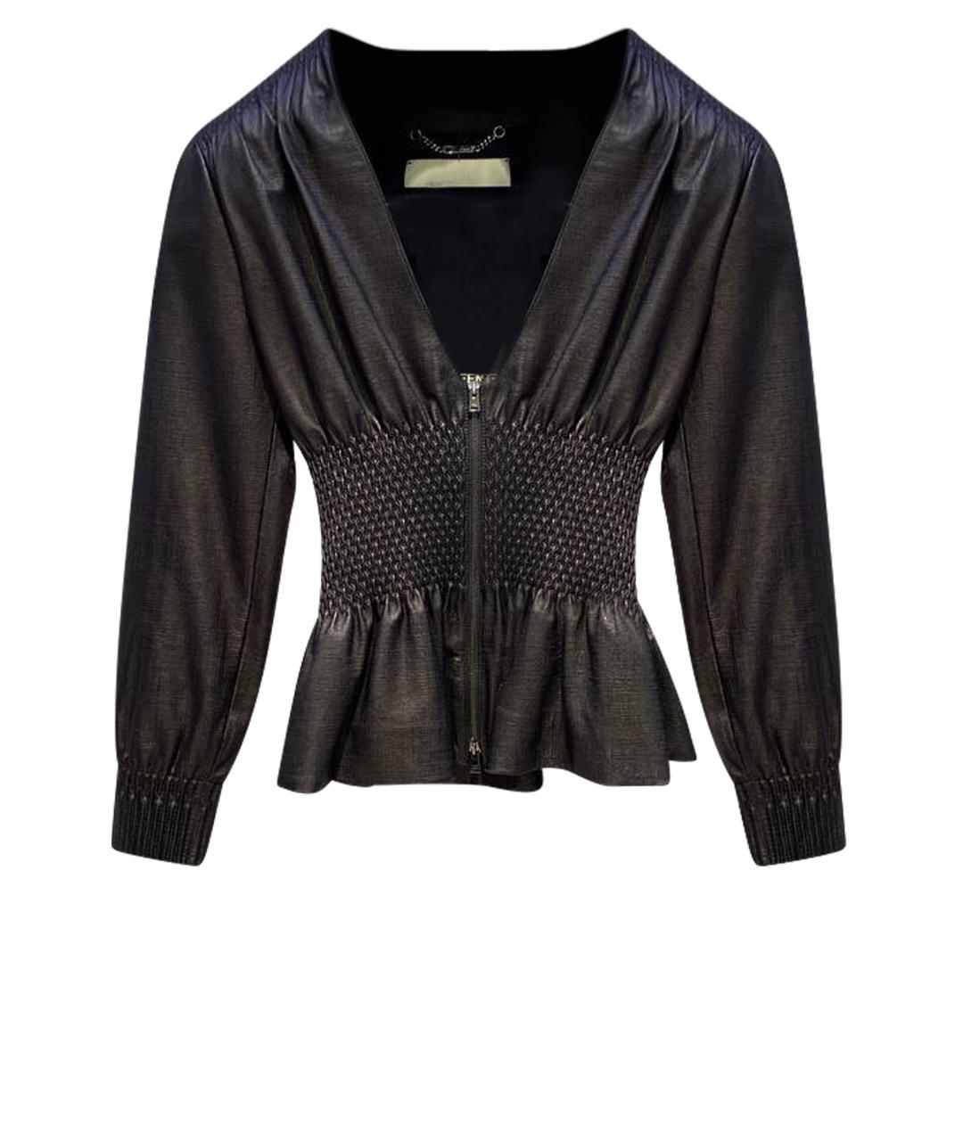 FENDI Черная кожаная куртка, фото 1