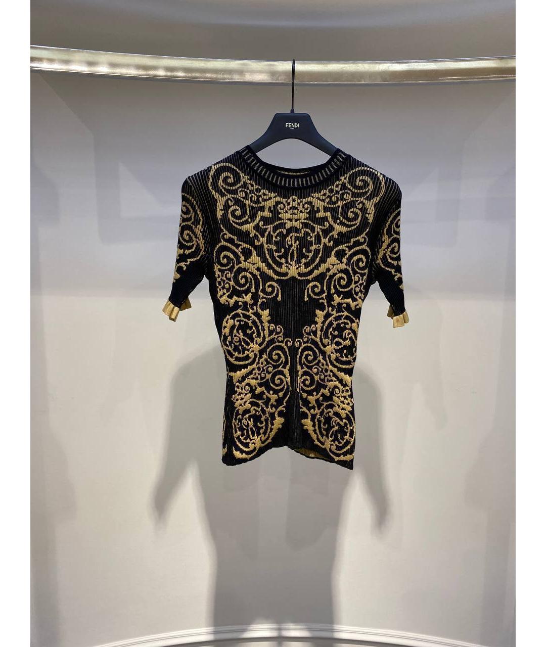 FENDI Мульти вискозная футболка, фото 2