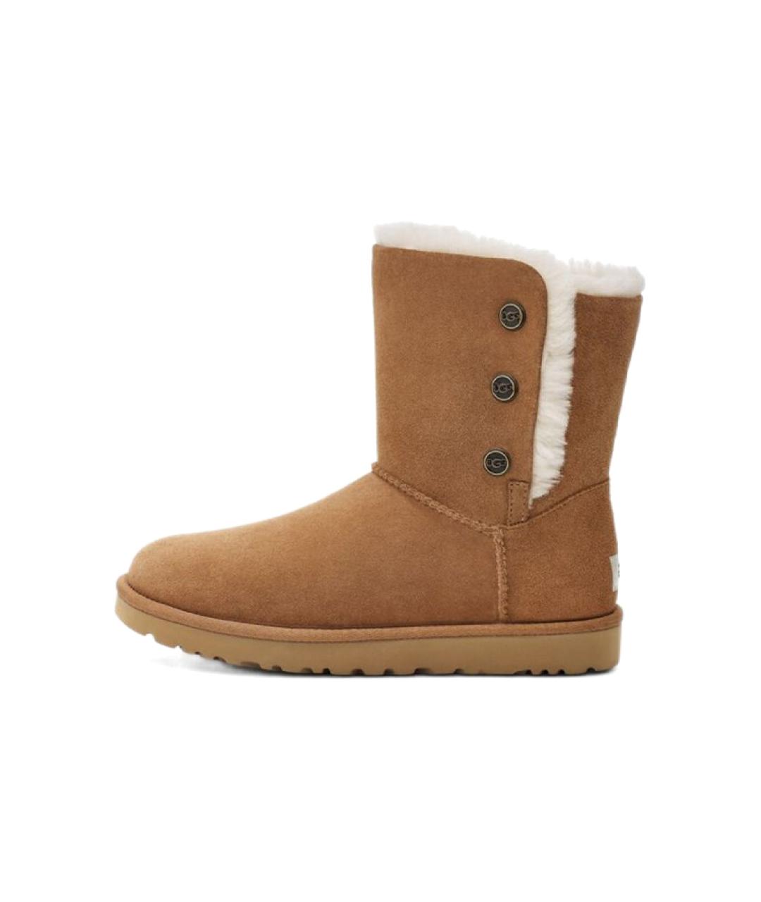 UGG AUSTRALIA Коричневые замшевые ботинки, фото 7