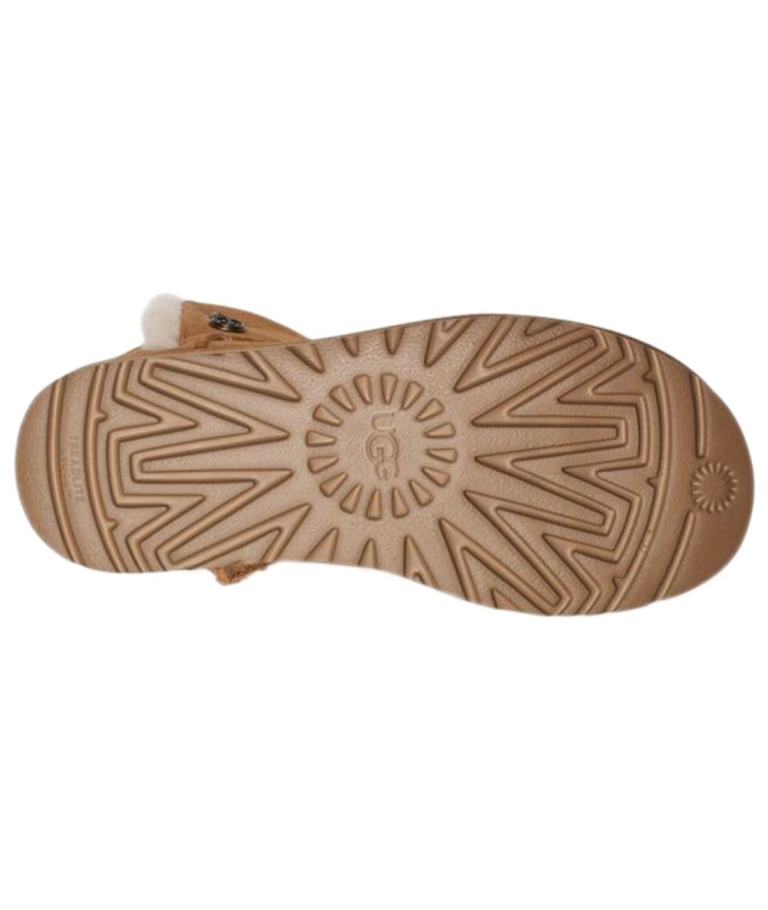 UGG AUSTRALIA Коричневые замшевые ботинки, фото 6