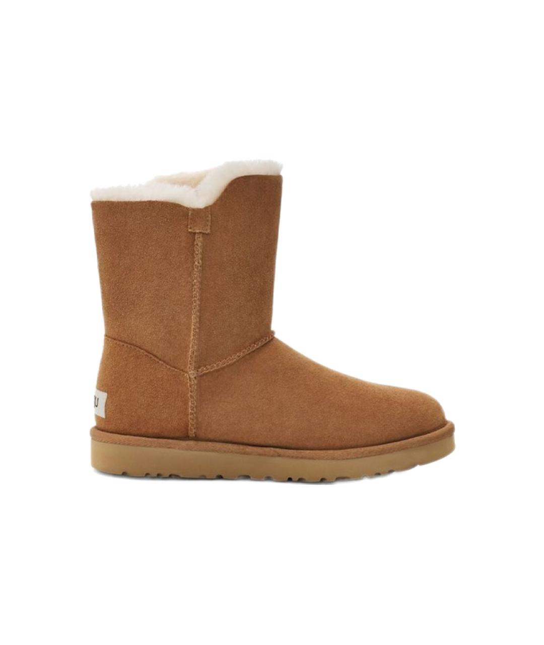 UGG AUSTRALIA Коричневые замшевые ботинки, фото 2