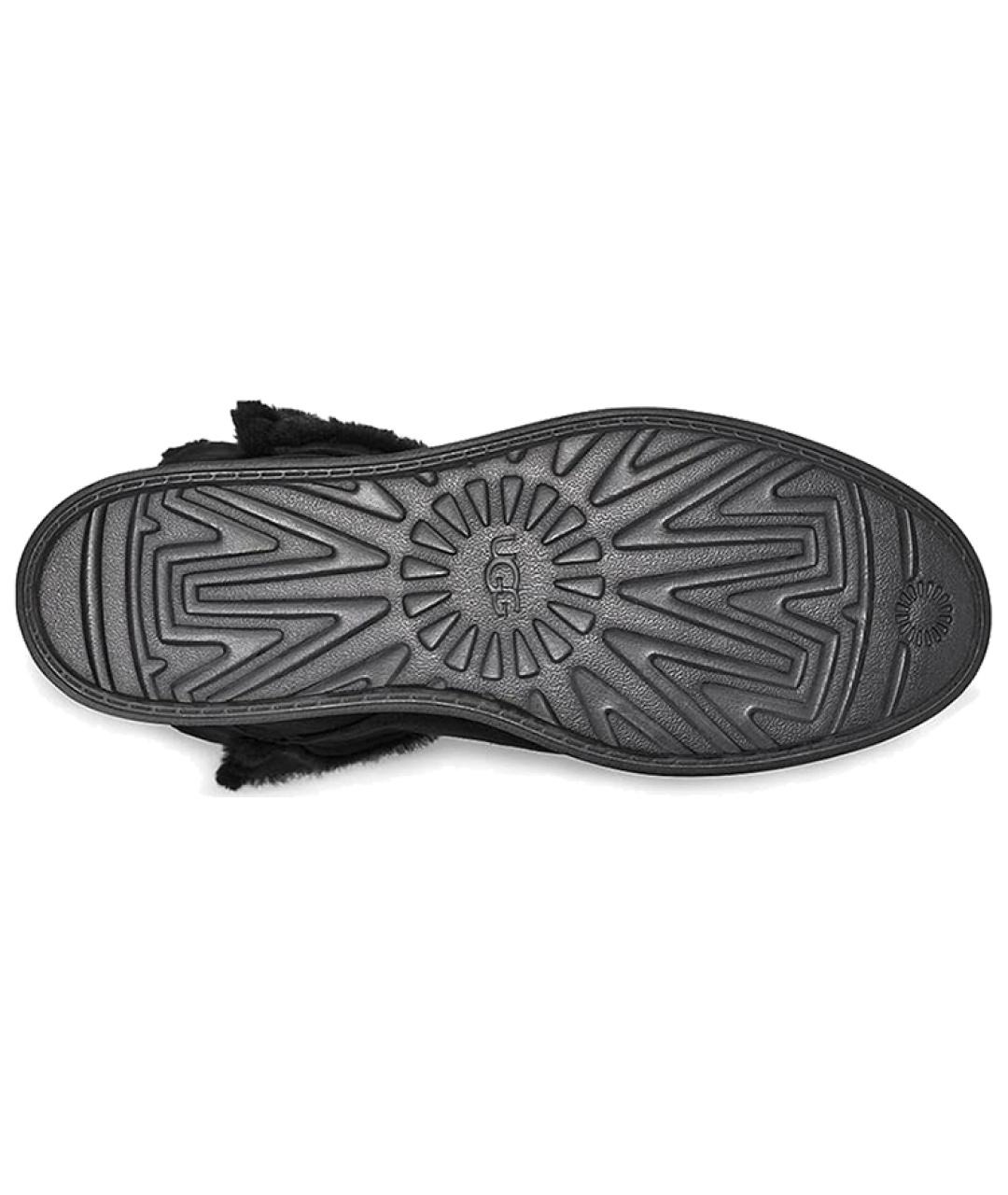 UGG AUSTRALIA Черные замшевые ботинки, фото 6