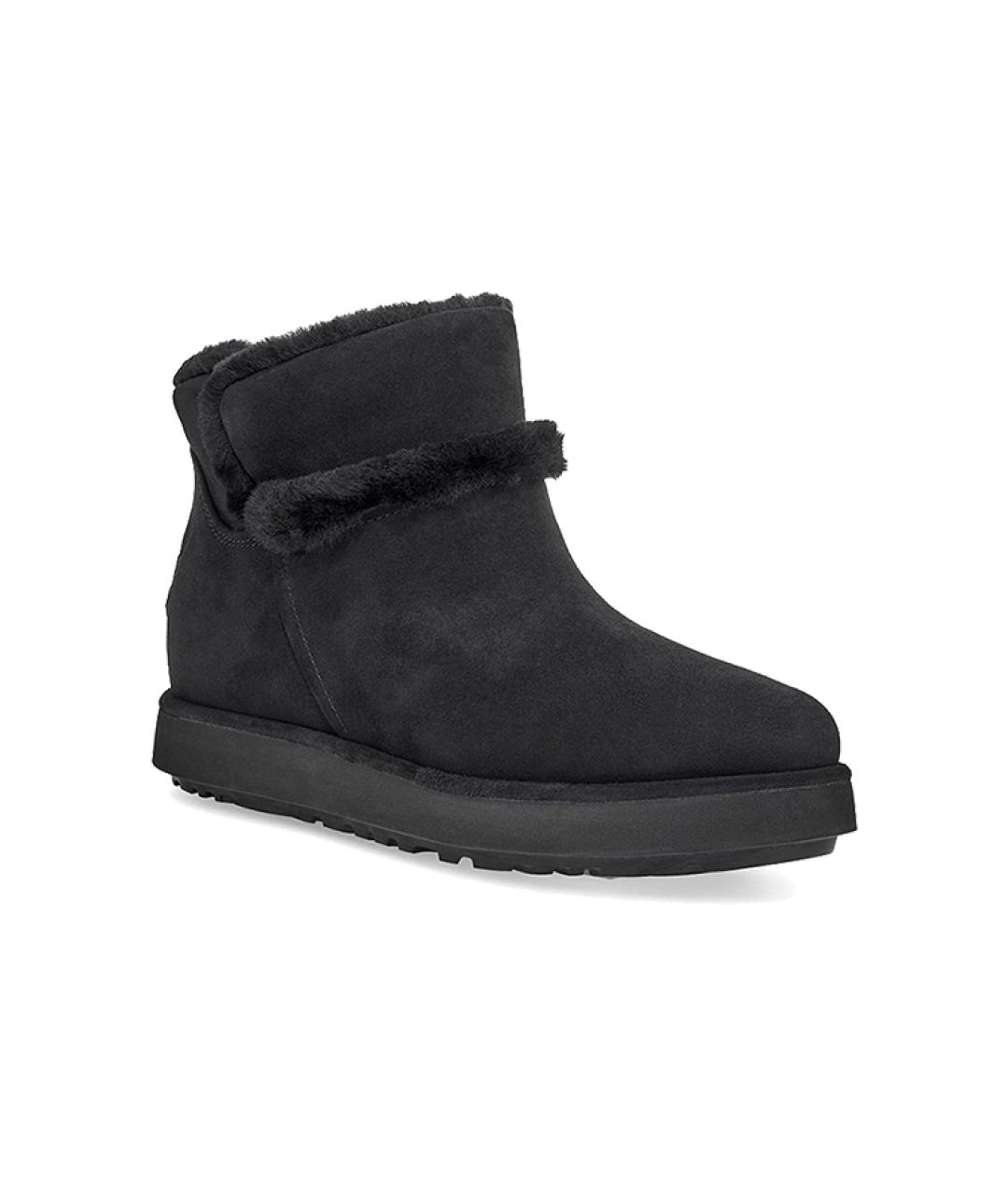 UGG AUSTRALIA Черные замшевые ботинки, фото 3