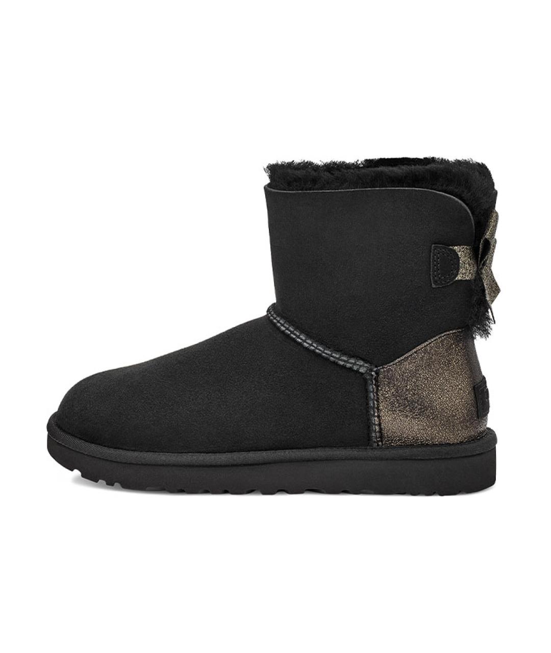 UGG AUSTRALIA Черные замшевые ботинки, фото 2