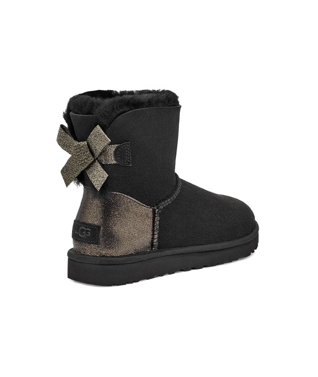 UGG AUSTRALIA Черные замшевые ботинки, фото 4