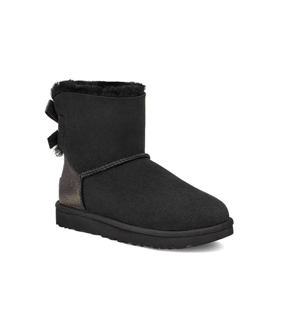 UGG AUSTRALIA Черные замшевые ботинки, фото 3