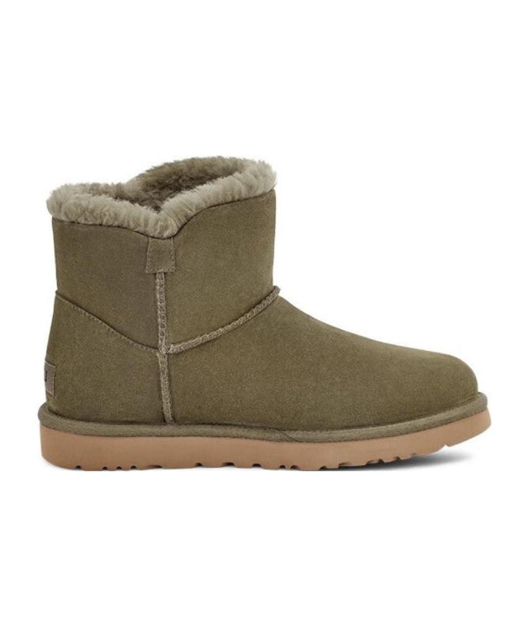 UGG AUSTRALIA Хаки замшевые ботинки, фото 2