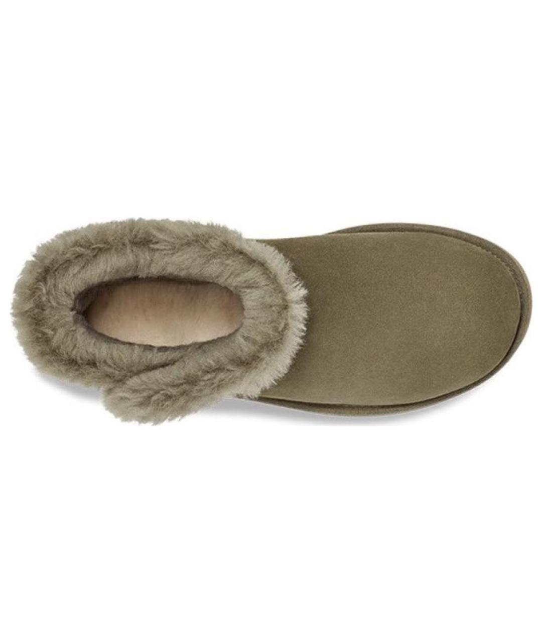 UGG AUSTRALIA Хаки замшевые ботинки, фото 4