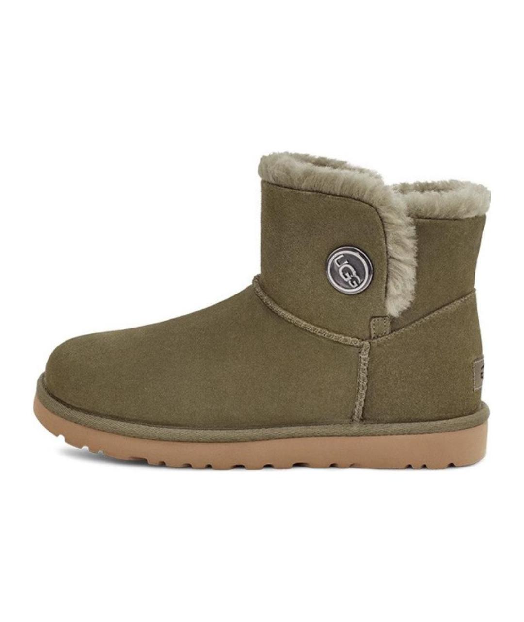 UGG AUSTRALIA Хаки замшевые ботинки, фото 8