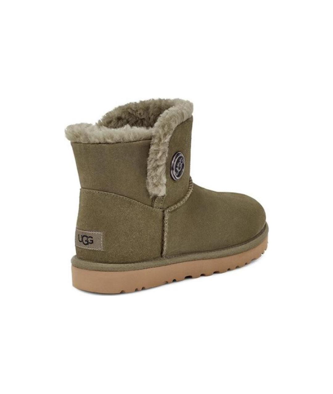 UGG AUSTRALIA Хаки замшевые ботинки, фото 5