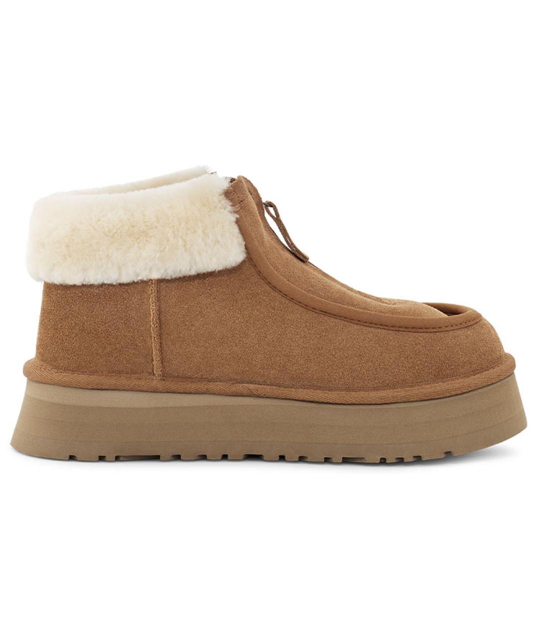 UGG AUSTRALIA Коричневые кожаные ботинки, фото 2