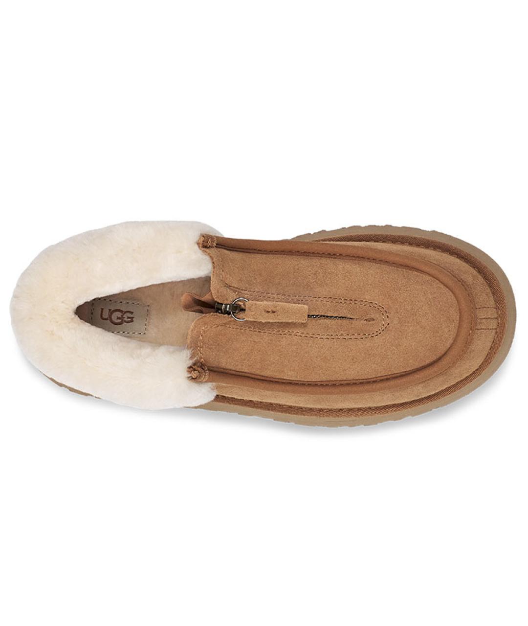 UGG AUSTRALIA Коричневые кожаные ботинки, фото 5