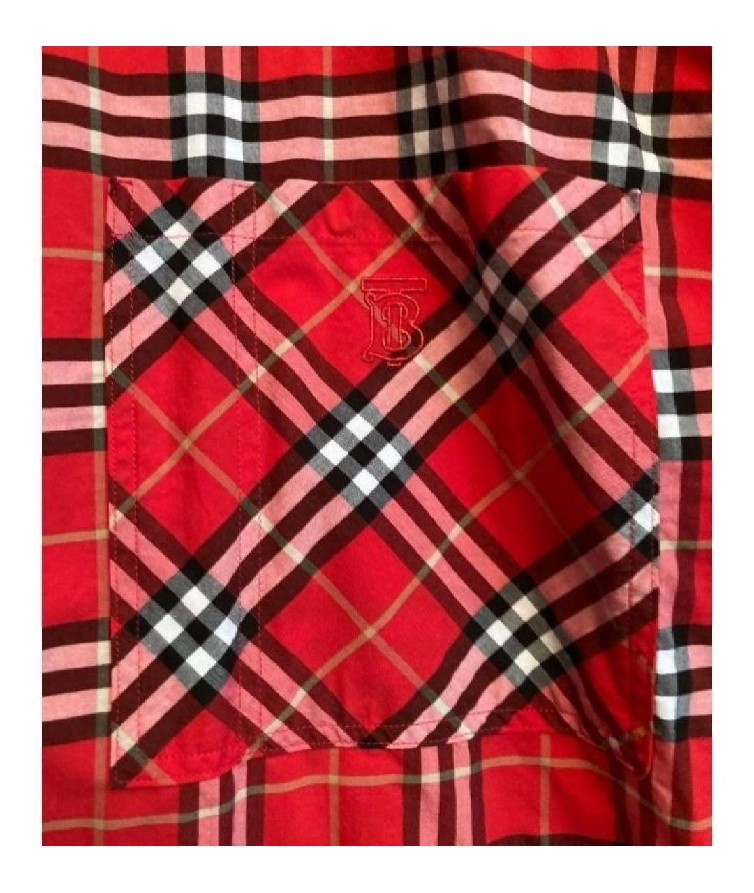 BURBERRY Мульти хлопковая кэжуал рубашка, фото 9