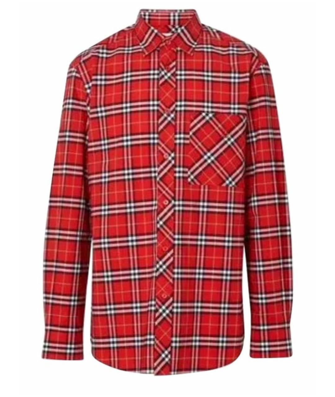 BURBERRY Мульти хлопковая кэжуал рубашка, фото 10