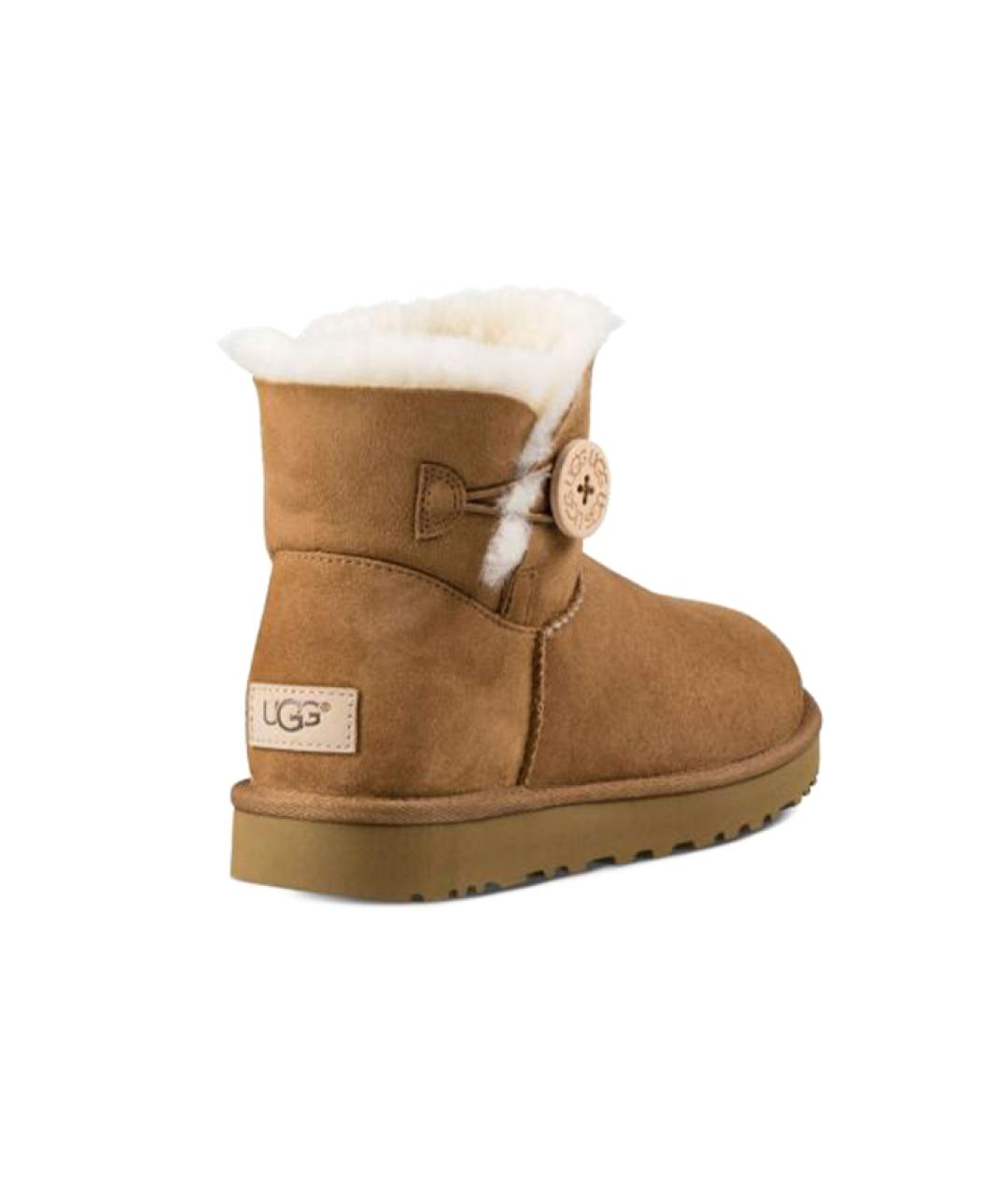 UGG AUSTRALIA Коричневые замшевые ботинки, фото 4