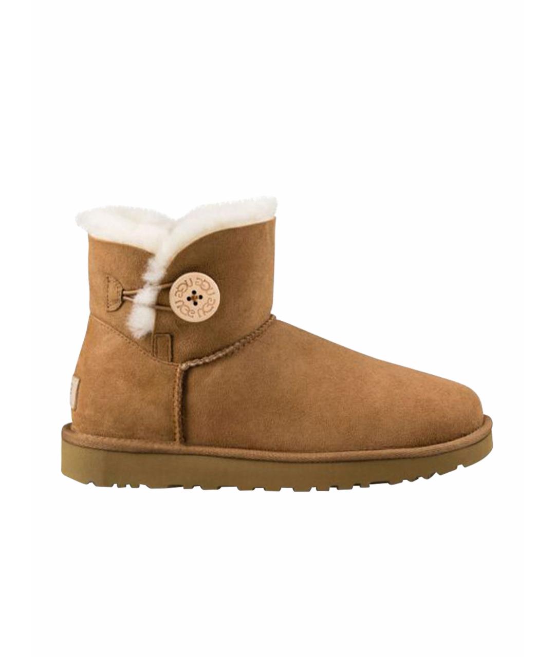 UGG AUSTRALIA Коричневые замшевые ботинки, фото 1