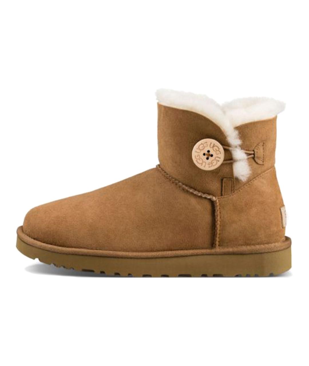 UGG AUSTRALIA Коричневые замшевые ботинки, фото 7