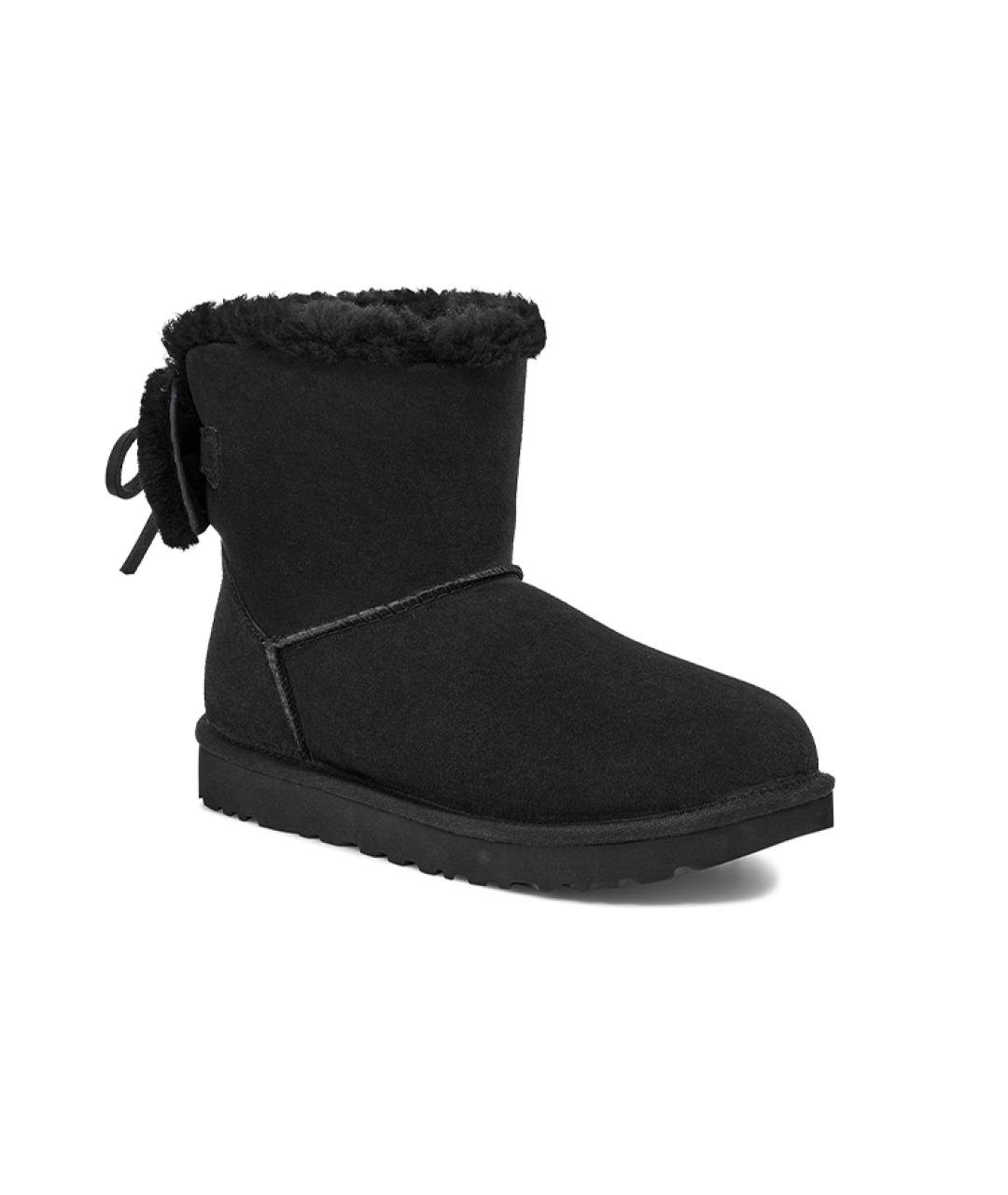 UGG AUSTRALIA Черные замшевые ботинки, фото 3