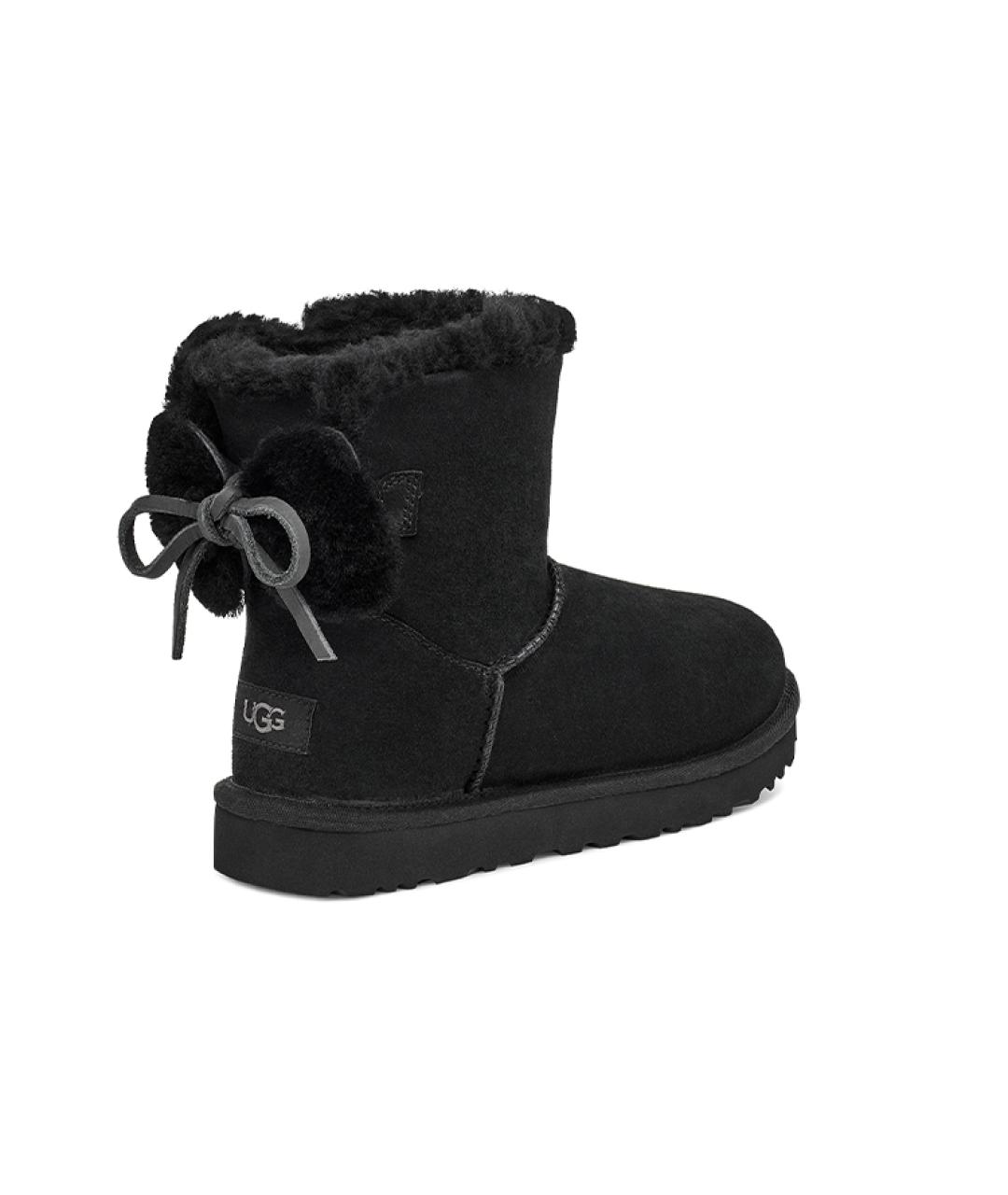UGG AUSTRALIA Черные замшевые ботинки, фото 4