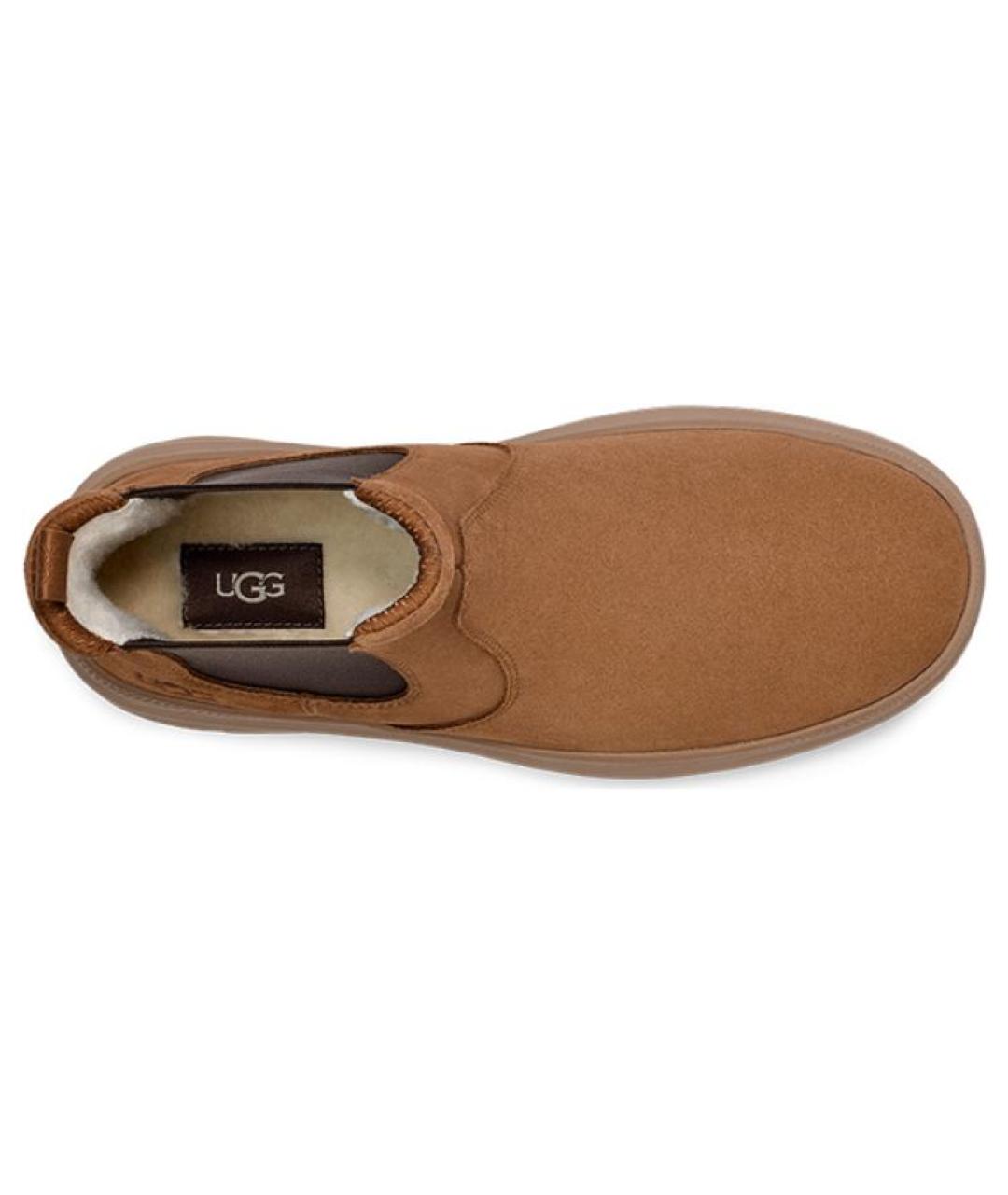 UGG AUSTRALIA Коричневые нубуковые высокие ботинки, фото 3