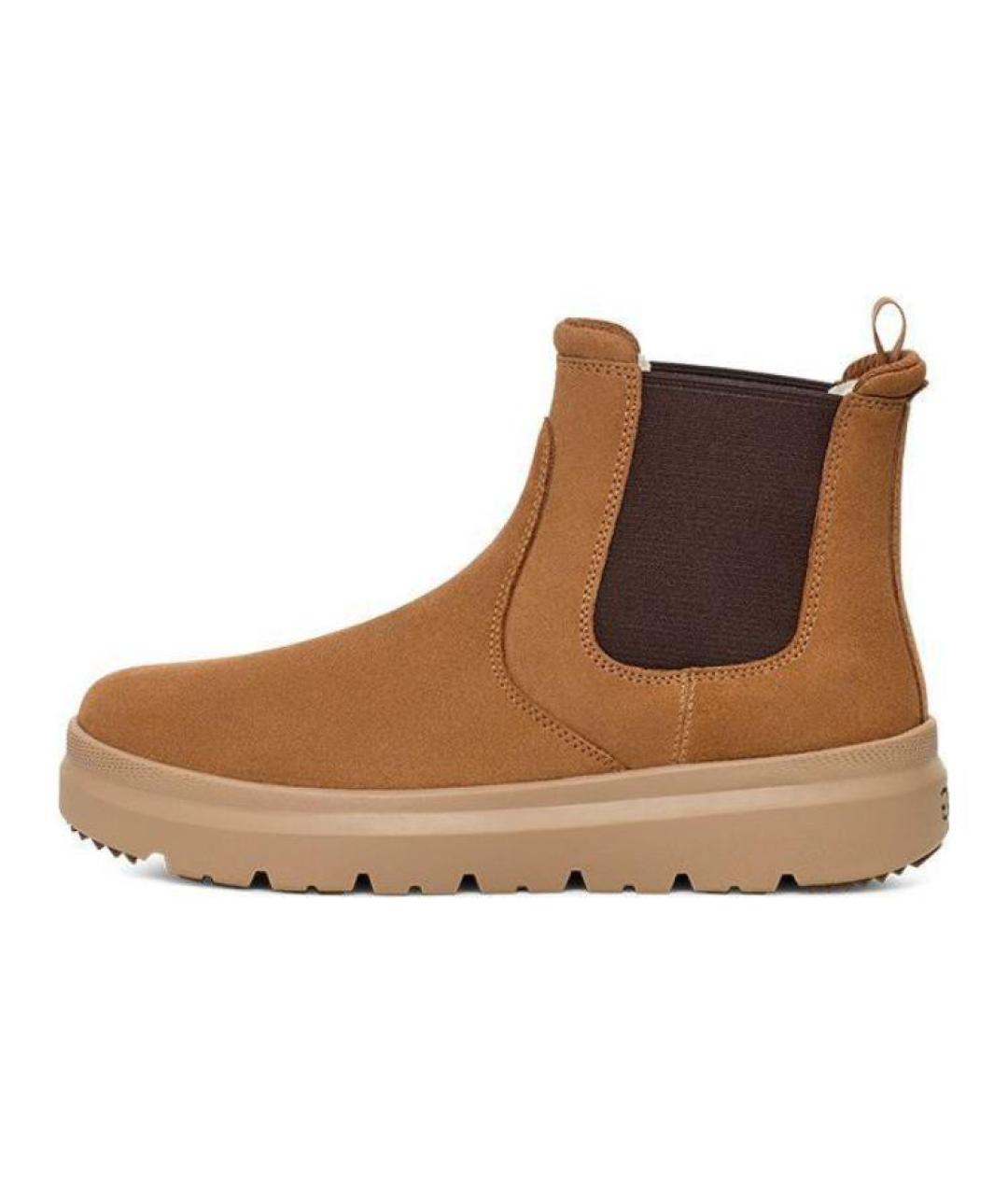 UGG AUSTRALIA Коричневые нубуковые высокие ботинки, фото 6