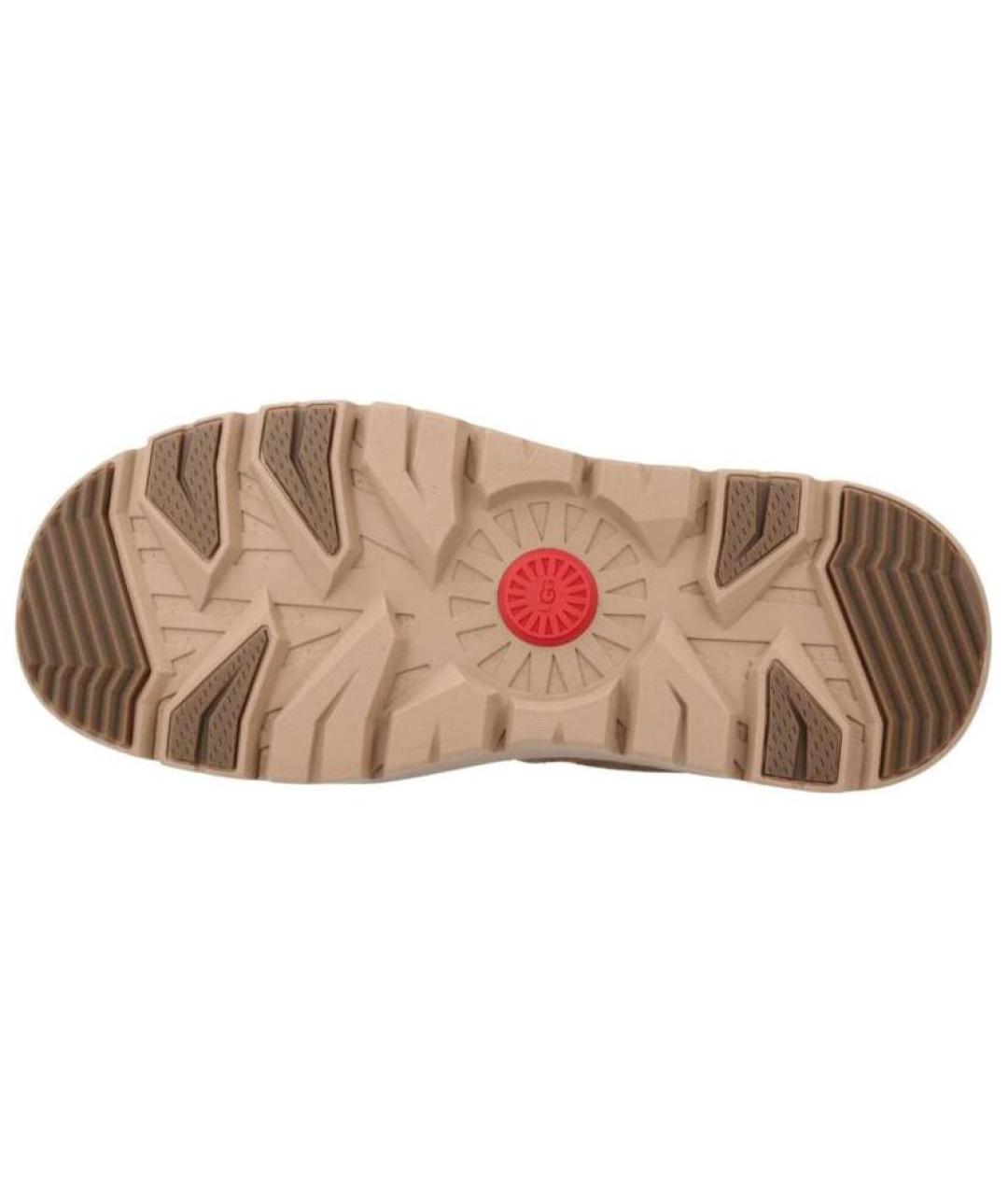 UGG AUSTRALIA Коричневые нубуковые высокие ботинки, фото 5