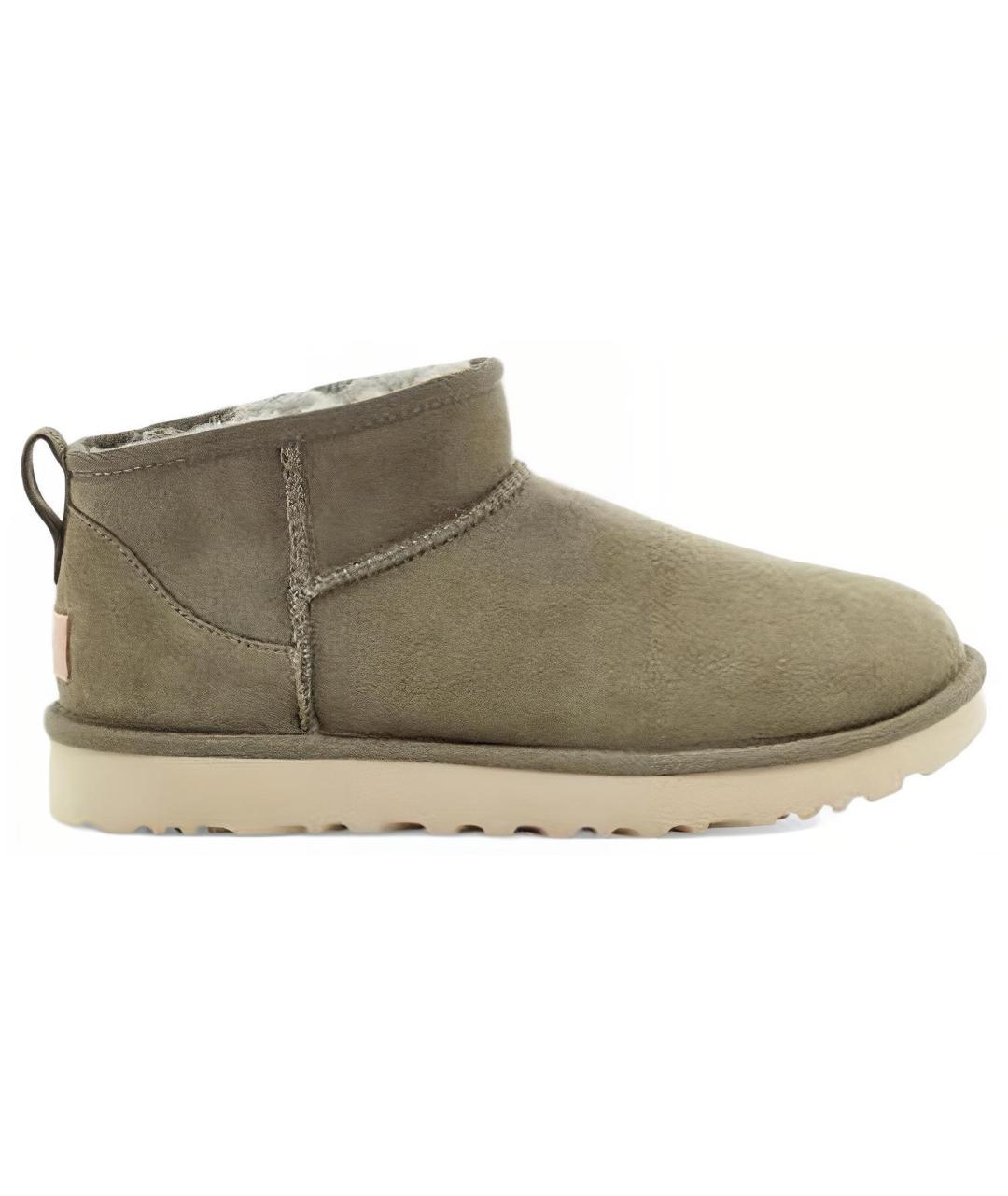 UGG AUSTRALIA Хаки замшевые ботинки, фото 1
