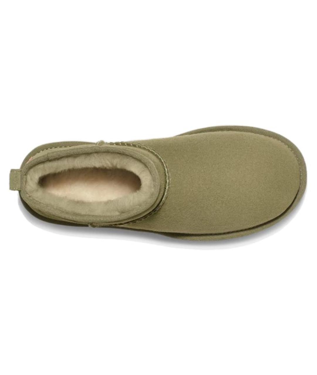 UGG AUSTRALIA Хаки замшевые ботинки, фото 4