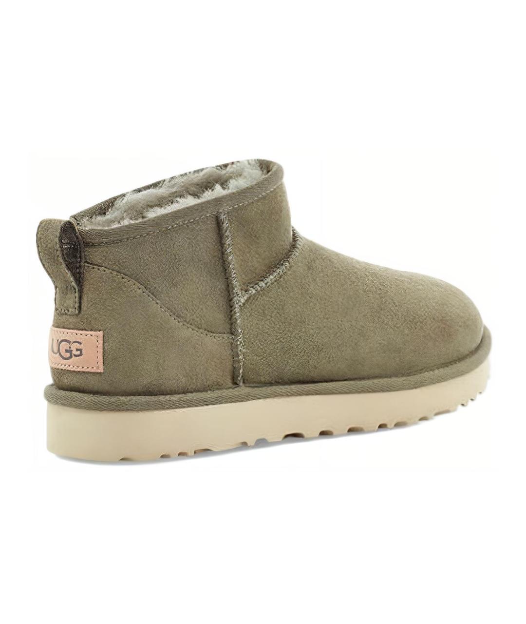 UGG AUSTRALIA Хаки замшевые ботинки, фото 3