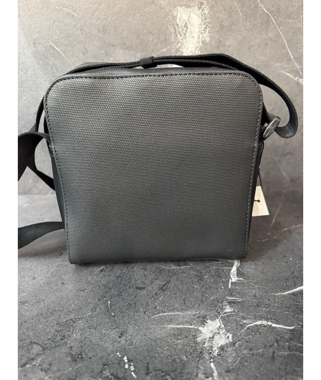 CALVIN KLEIN Антрацитовая сумка на плечо из искусственной кожи, фото 3