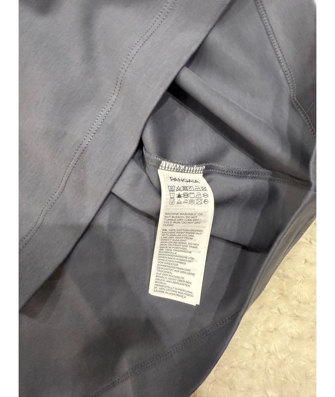 THE PANGAIA Серая хлопковая футболка, фото 3