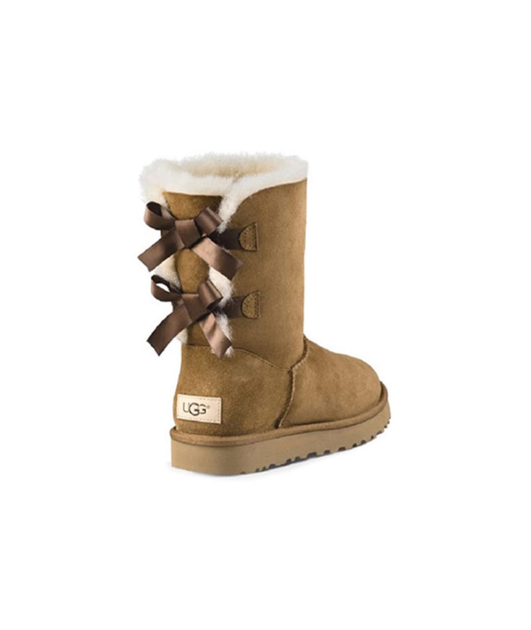UGG AUSTRALIA Бежевые замшевые ботинки, фото 3