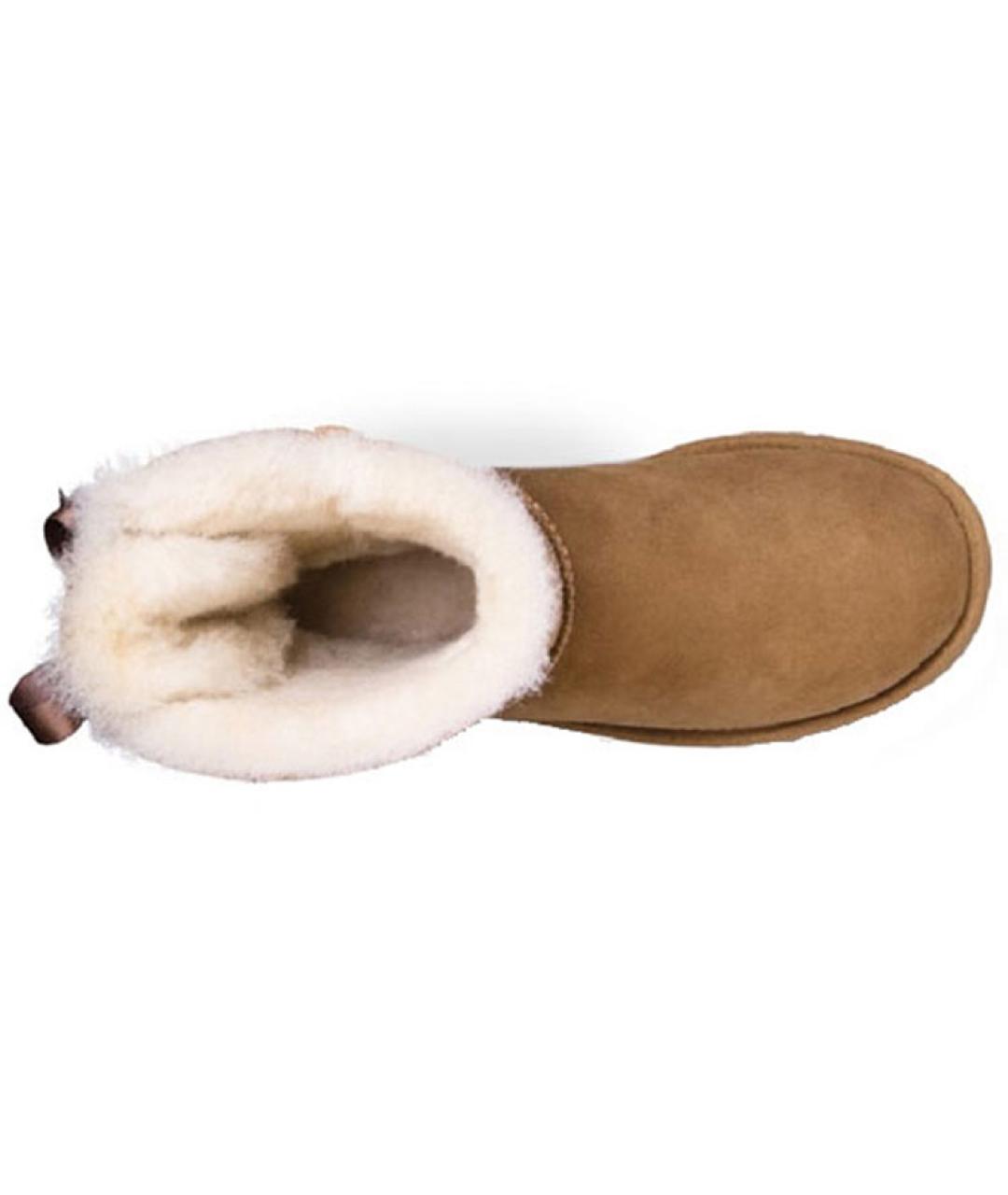 UGG AUSTRALIA Бежевые замшевые ботинки, фото 4