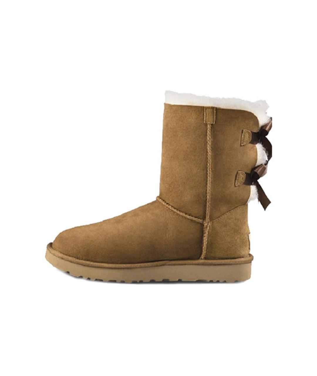 UGG AUSTRALIA Бежевые замшевые ботинки, фото 2