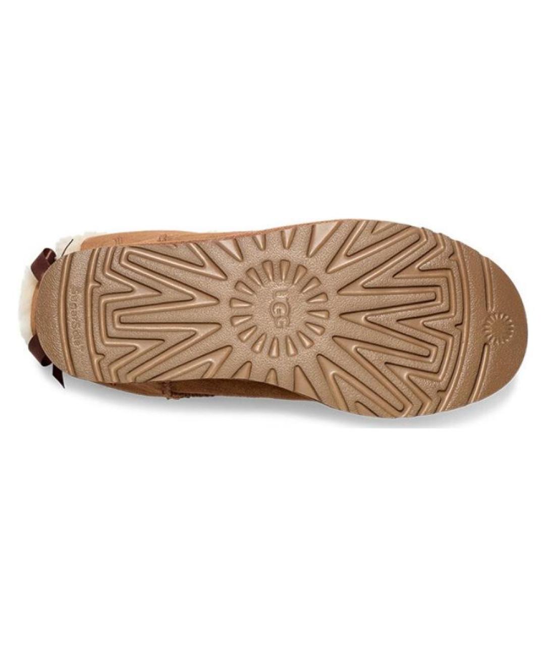 UGG AUSTRALIA Коричневые замшевые ботинки, фото 5